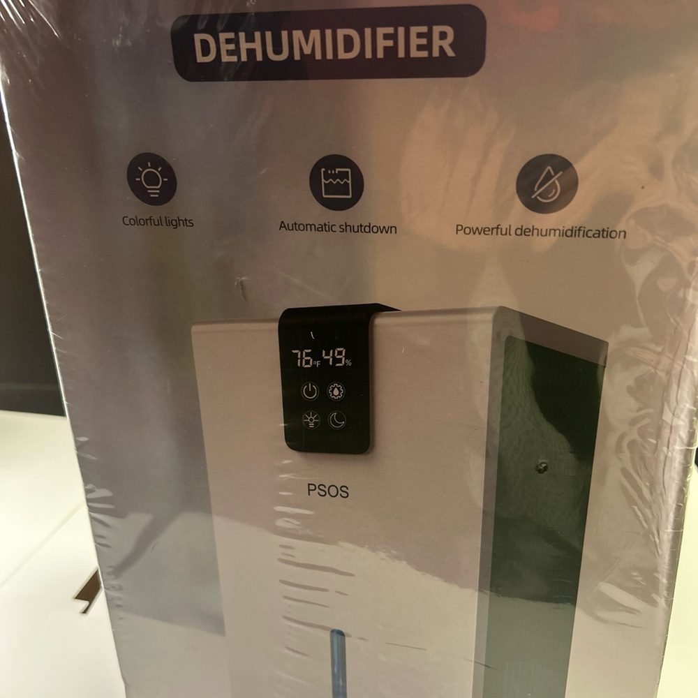 PSOS Dehumidifier with Colorful Lights